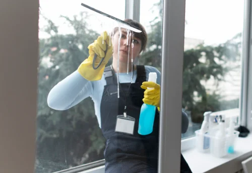 Nettoyage de vitres intérieures et extérieures à Coimères